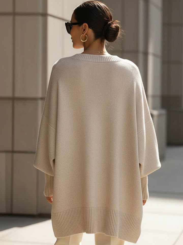 Bella | Dames oversized sweaterstijl shorts top