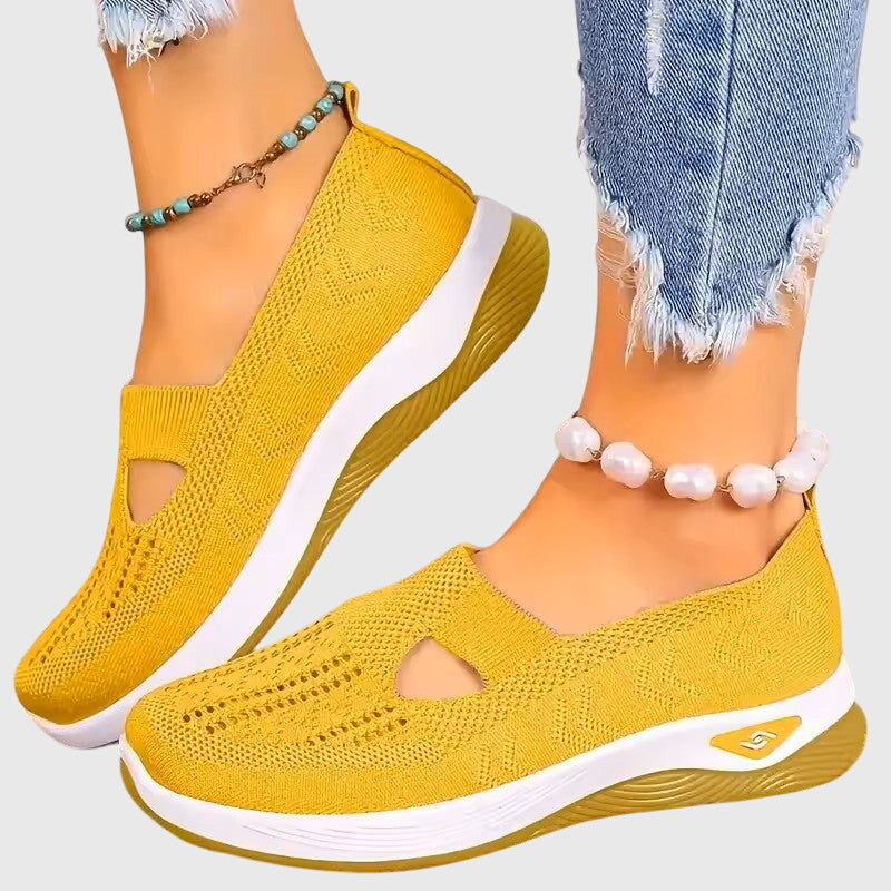 Tessa | Dames Ademend Instap Gebreide Sneakers