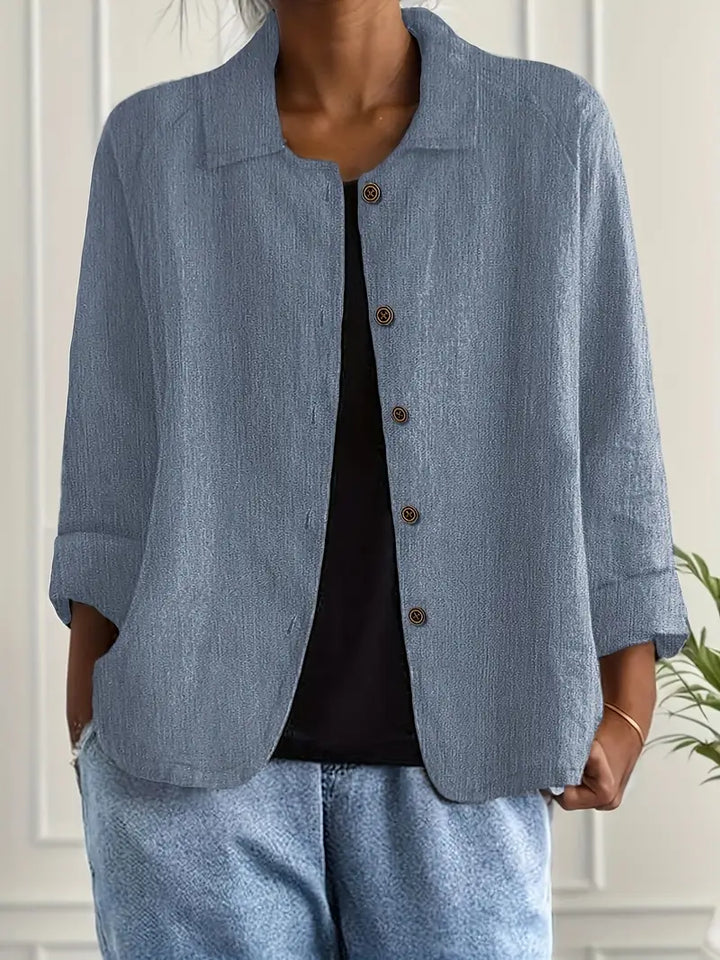 Bella | Dames Casual Lichtgewicht Jas Met Knoopsluiting Aan De Voorkant