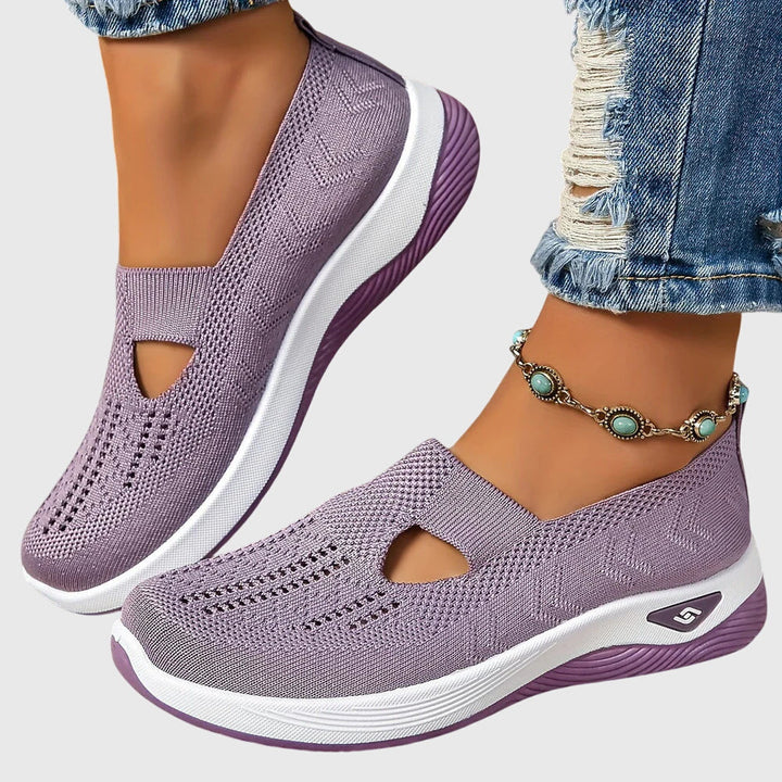 Tessa | Dames Ademend Instap Gebreide Sneakers