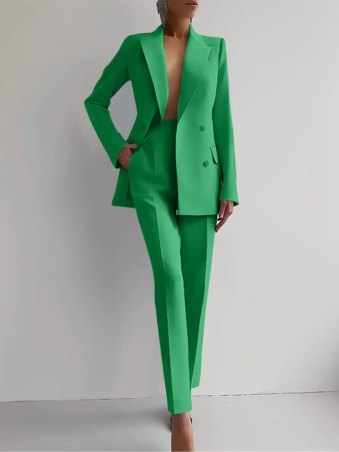 Mila | Dames Getailleerd Business Pak Set Blazer Pantalon