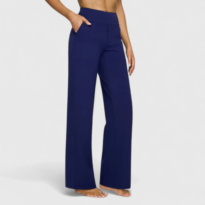 Harmony | Dames Broek met Hoge Taille en Wijde Pijpen