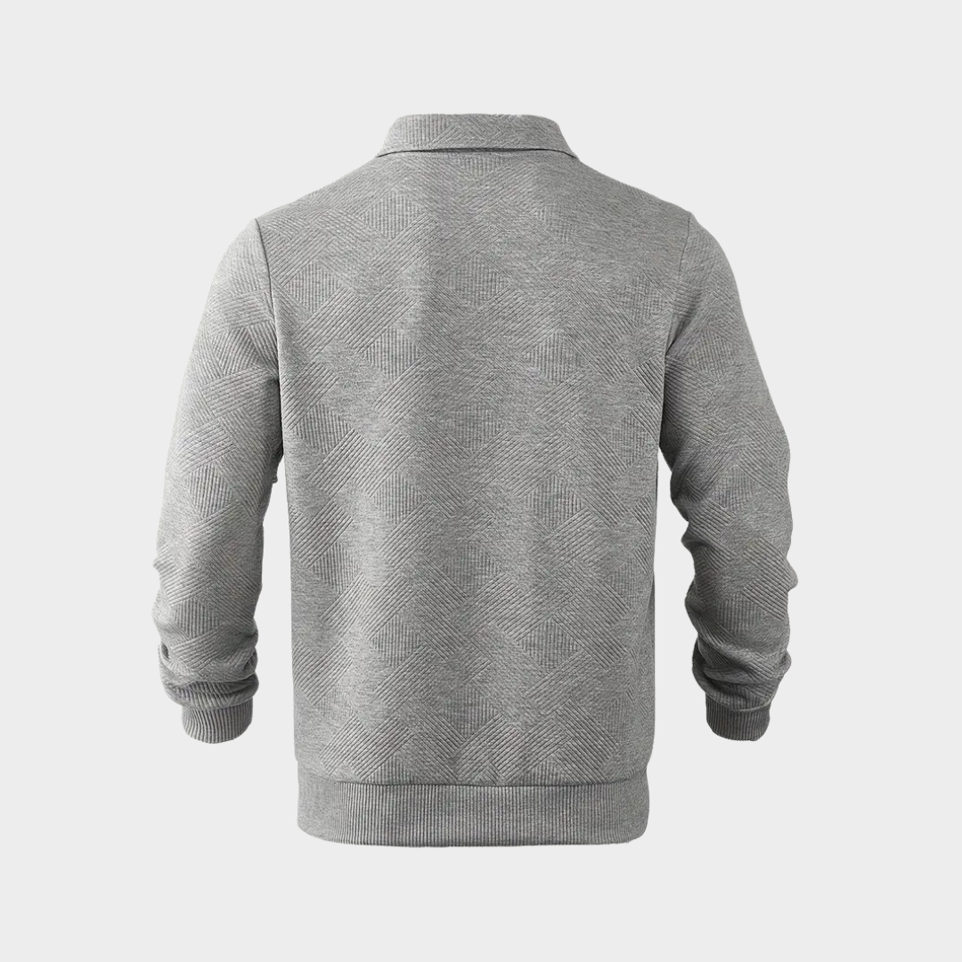 Garrett | Heren Casual Gebreide Pullover met Ritssluiting