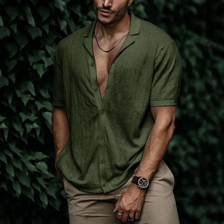 Kieran | Men Casual Short Sleeve Button Shirt