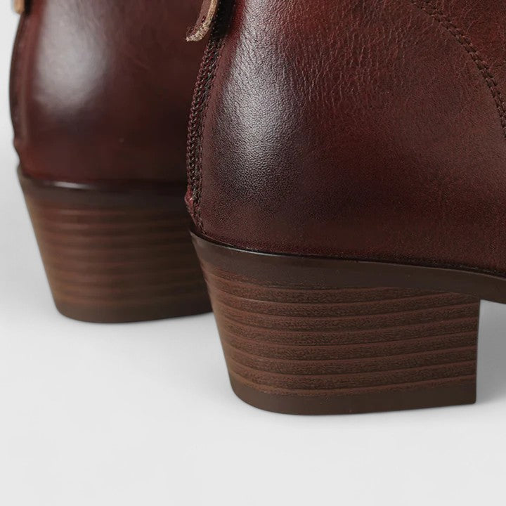 Annalise | Dames Laarzen met Puntige Neus en Blokhak