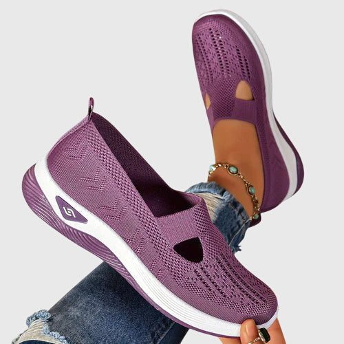Tessa | Dames Ademend Instap Gebreide Sneakers