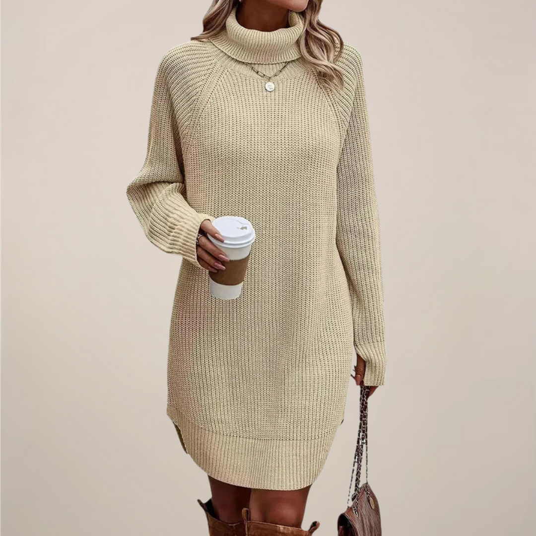 Faye | Dames Coltrui Jurk met Lange Mouwen