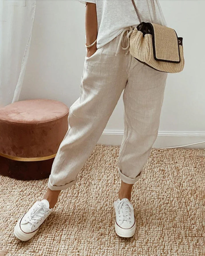 Emma | Dames Casual Broek met Losse Pasvorm
