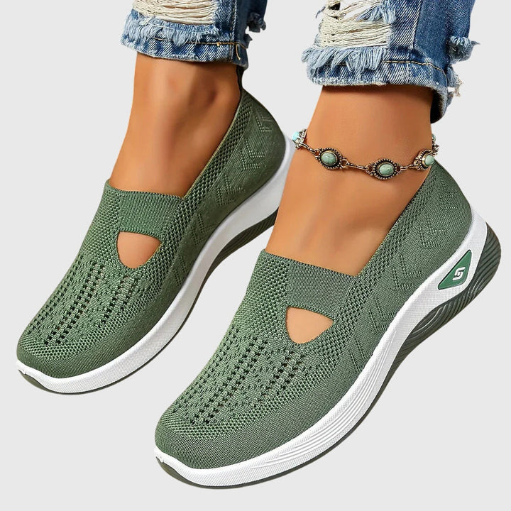 Tessa | Dames Ademend Instap Gebreide Sneakers
