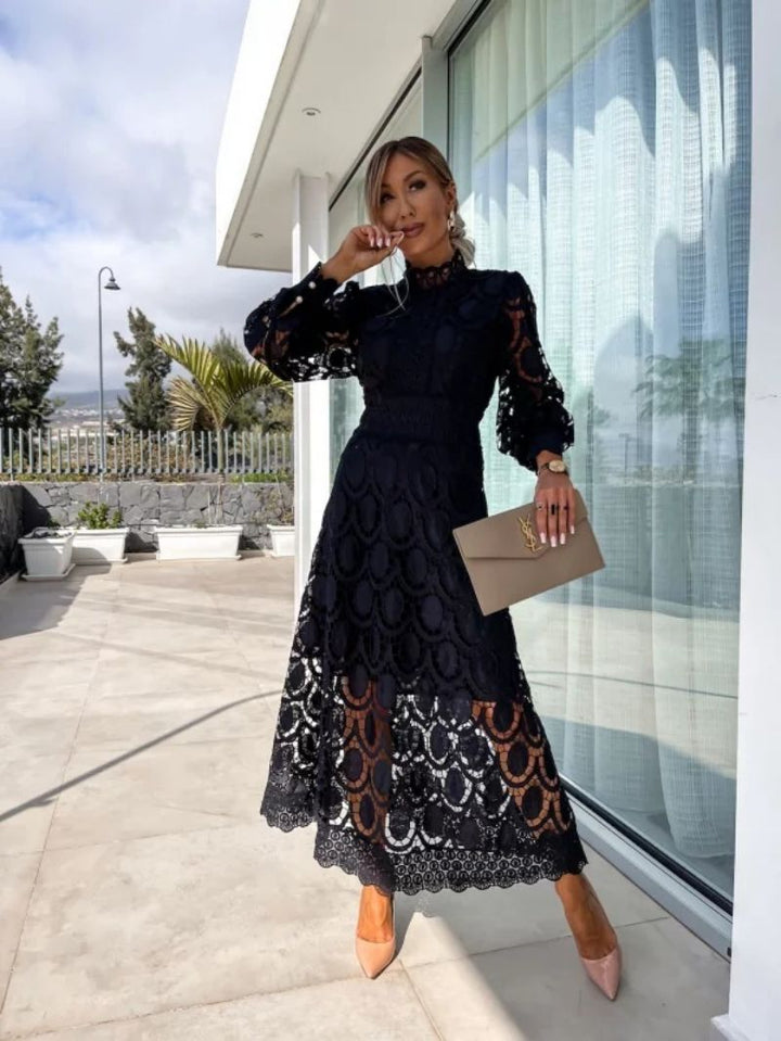 Eva | Women Elegant Long Sleeve Party Dress