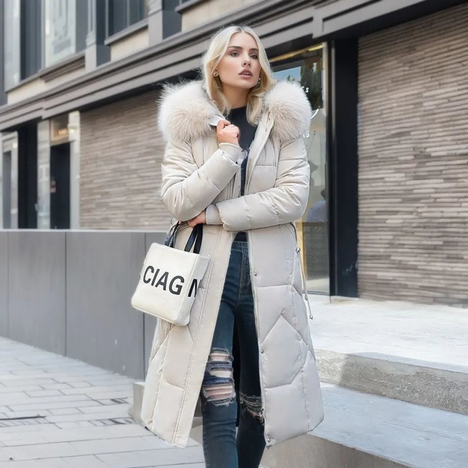 Rachel | Dames Casual Winterjas met Capuchon en Ritssluiting