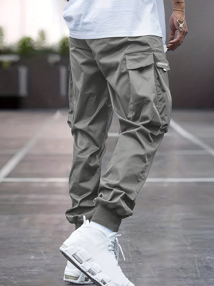Davis | Heren Casual Jogger Cargo Broek met Zijzakken