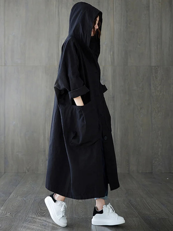 Jane | Oversized Mantel met Capuchon en Zakken