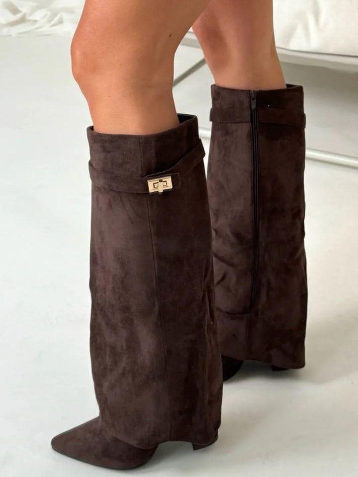 Cherish | Dames Trendy Over-the-Knee Laarzen met Hak