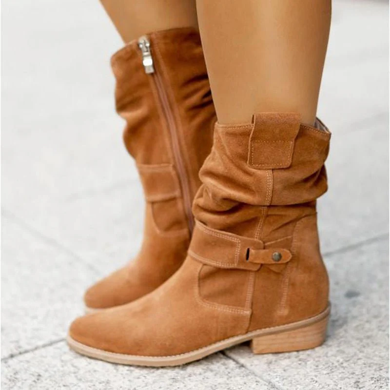 Addison | Dame Winter Halverwege Kuit Laarzen Casual Stijl