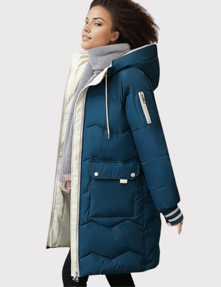 Chloe | Dames Volledige Lengte Gewatteerde Puffer Jas
