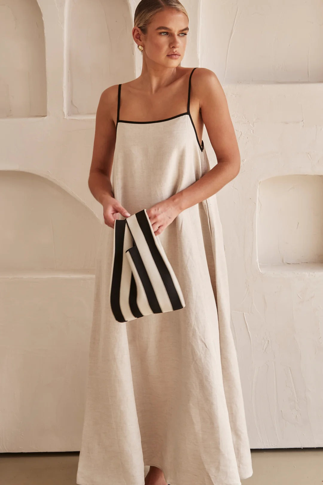 Eleanor | Dames Maxi Jurk Met Spaghettibandjes Voor Bruiloftsgasten