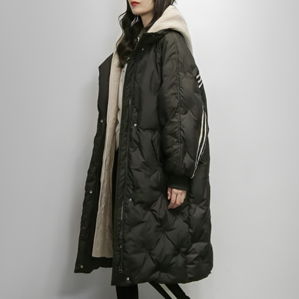 Ellie | Dames Oversized Lange Winter Pufferjas