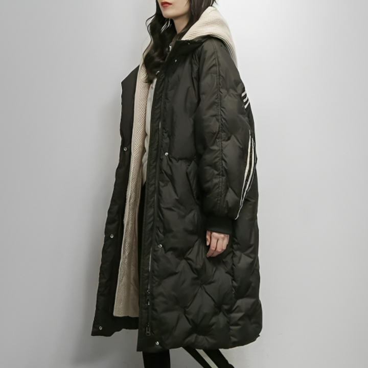Ellie | Dames Oversized Lange Winter Pufferjas