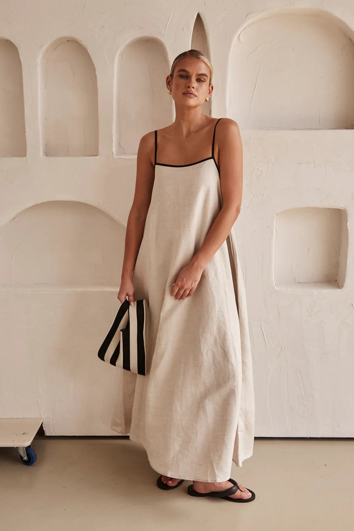 Eleanor | Dames Maxi Jurk Met Spaghettibandjes Voor Bruiloftsgasten