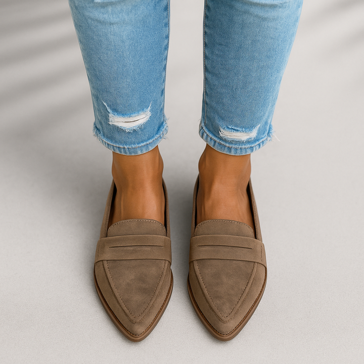 Brianna | Dames Slanke Comfortabele Teen-Loafers