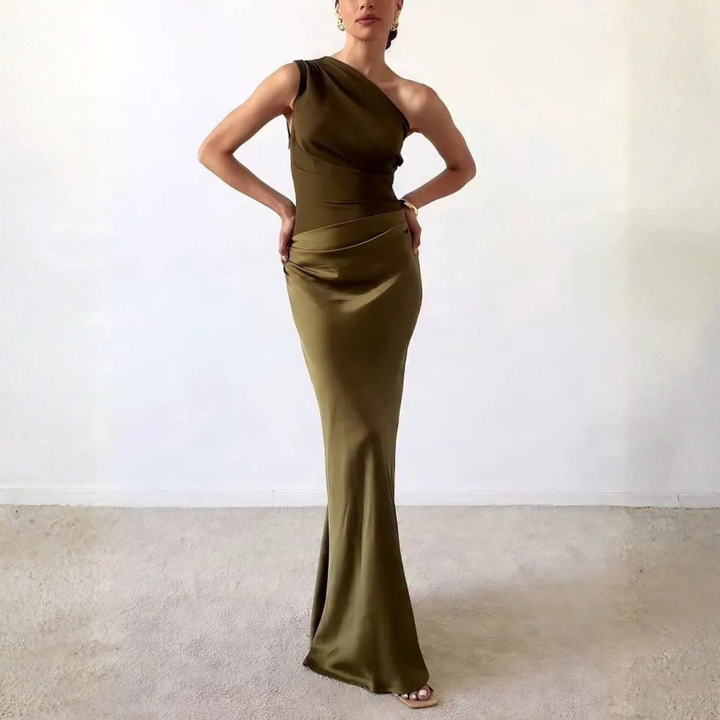 Kaylani | Dames One-Shoulder Maxi Feestjur