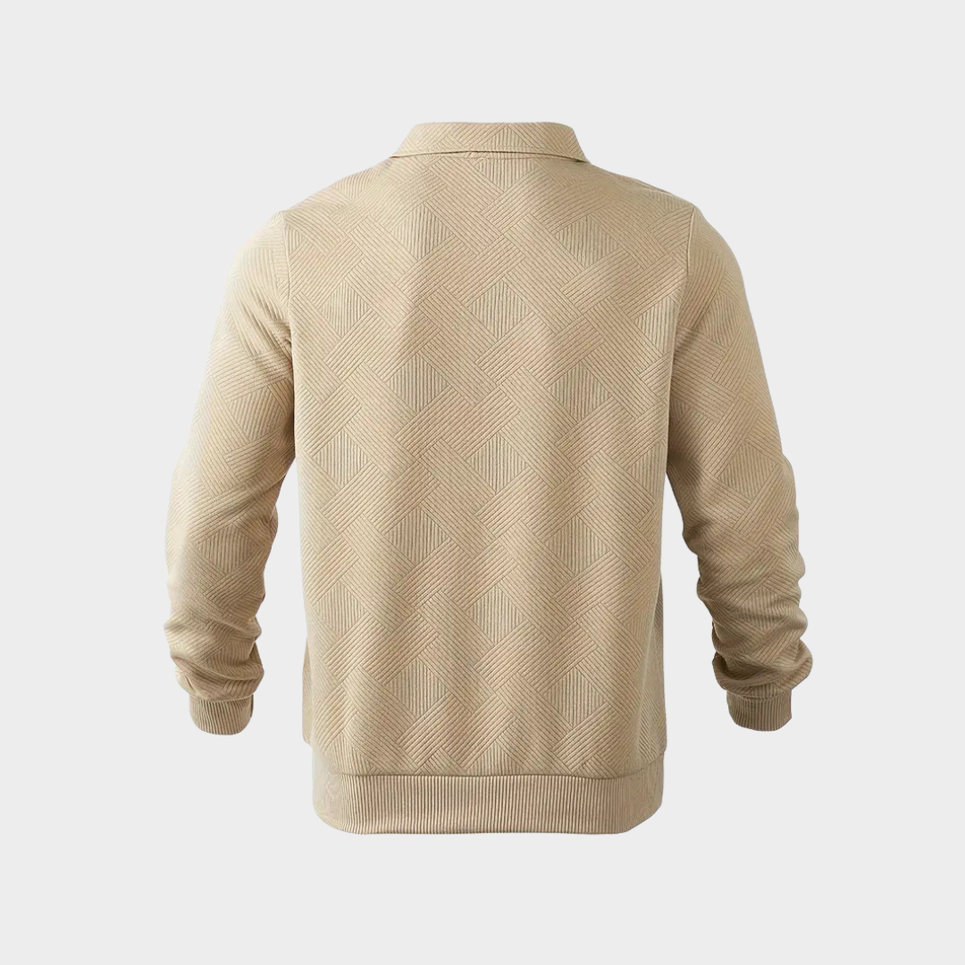 Garrett | Heren Casual Gebreide Pullover met Ritssluiting