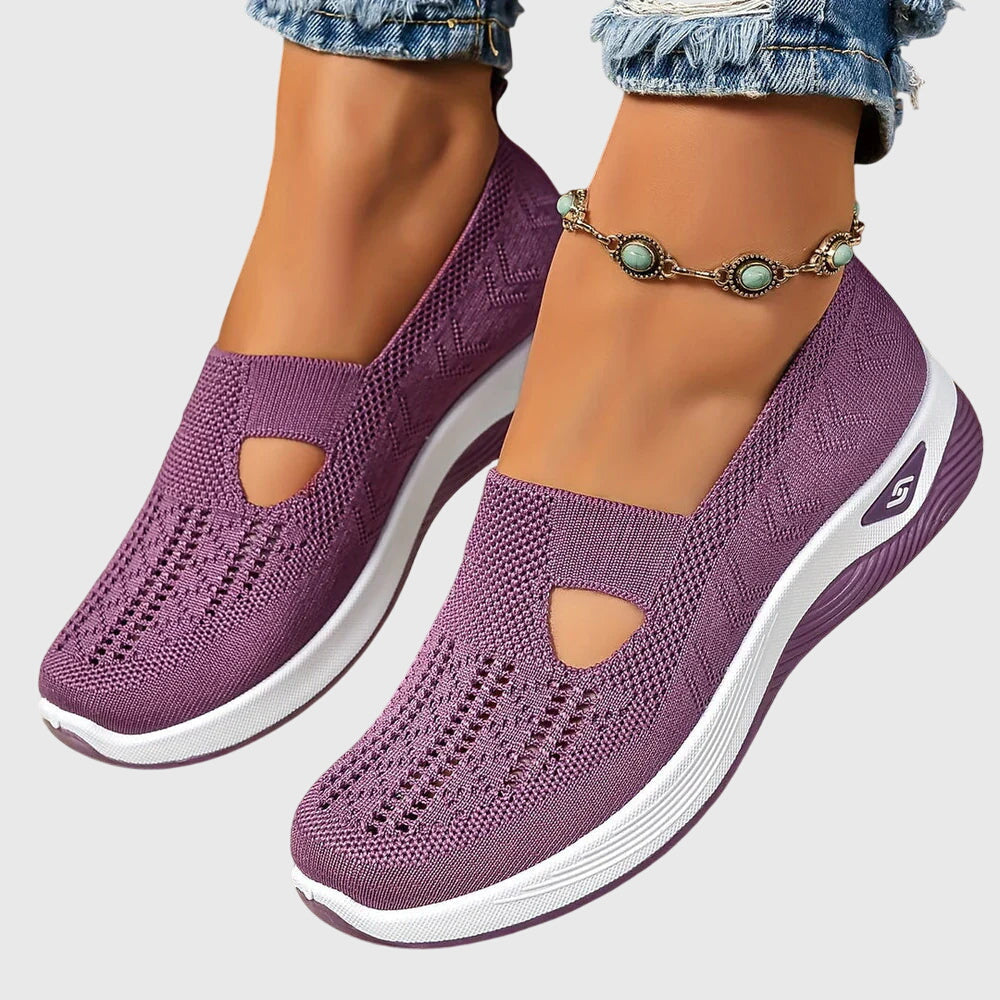 Tessa | Dames Ademend Instap Gebreide Sneakers