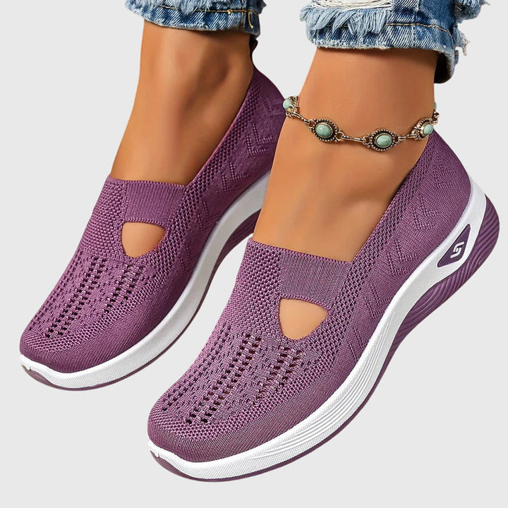 Tessa | Dames Ademend Instap Gebreide Sneakers