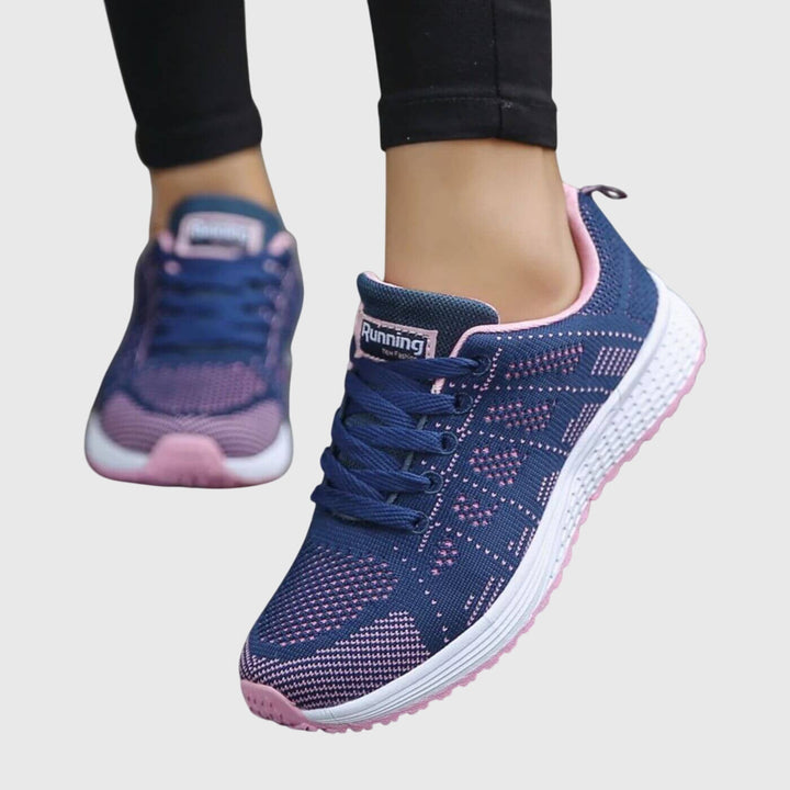 Greta | Dames ademende vetersneakers