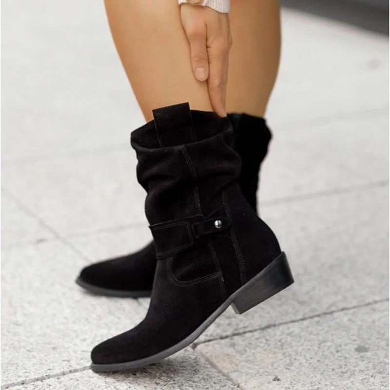 Addison | Dame Winter Halverwege Kuit Laarzen Casual Stijl