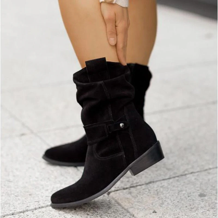 Addison | Dame Winter Halverwege Kuit Laarzen Casual Stijl