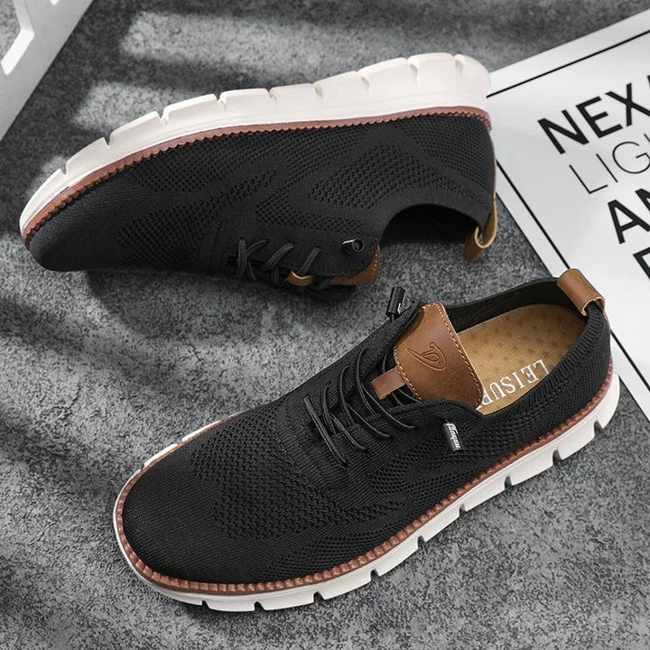 Bennett | Heren Veters Gebreide Zool Casual Schoenen