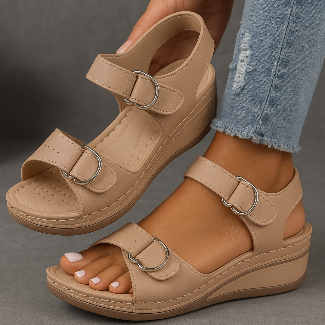 Kendra | Dames Comfortabele Sleehak Sandalen Voor De Zomer
