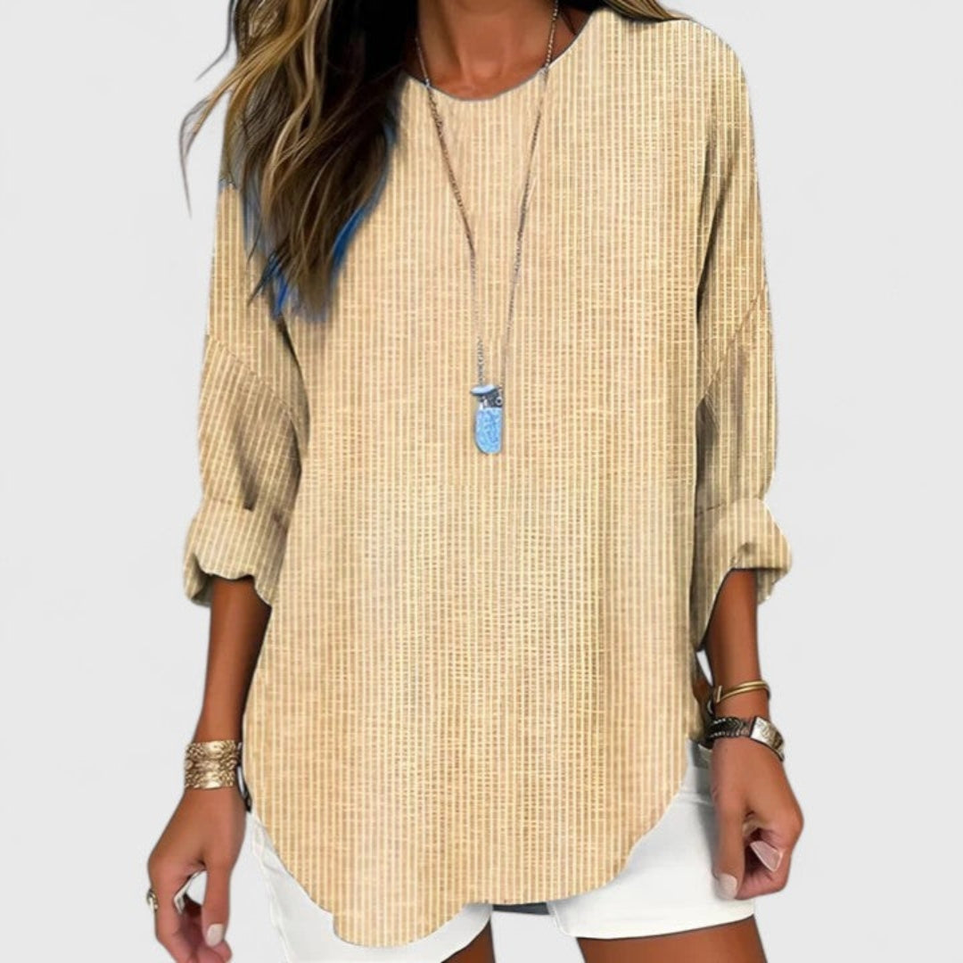 Blake | Dames Gestreepte Blouse en Shorts met Relaxte Pasvorm