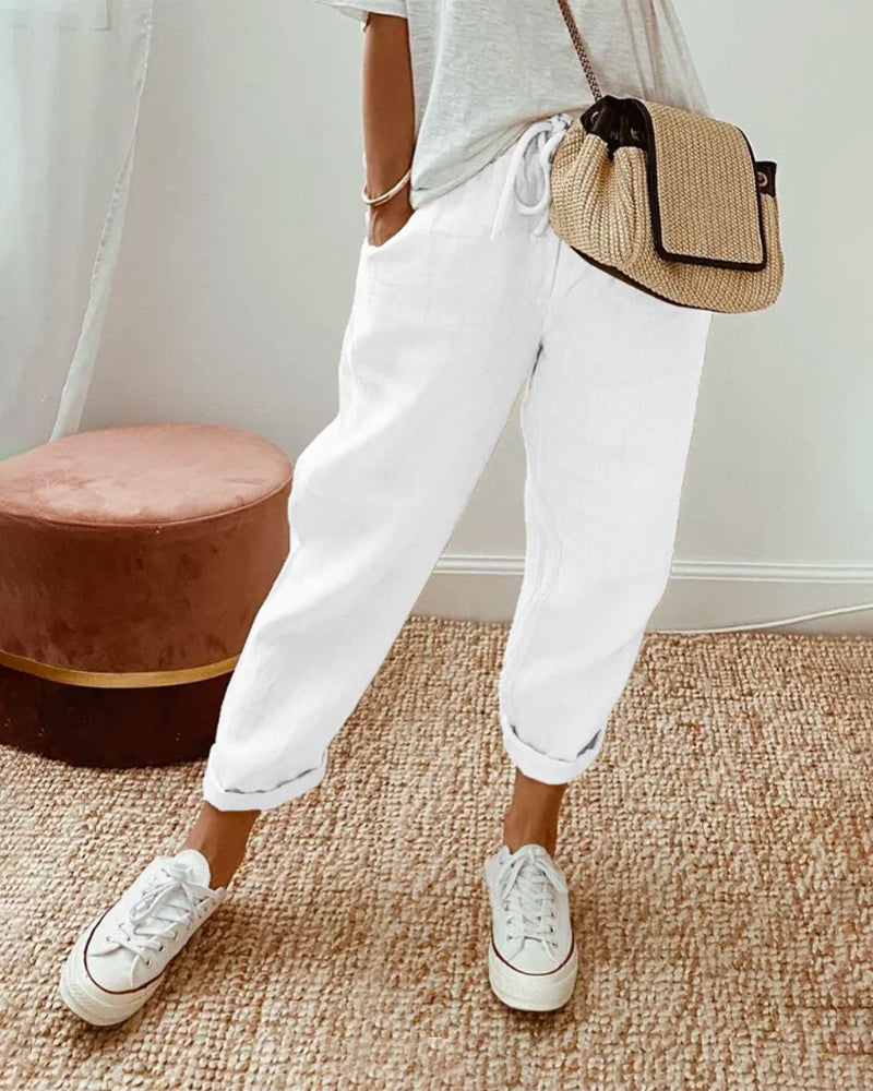 Emma | Dames Casual Broek met Losse Pasvorm