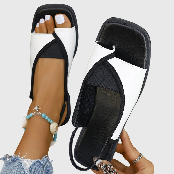 Kailani | Dames Platte Sandalen met Contrastbandjes