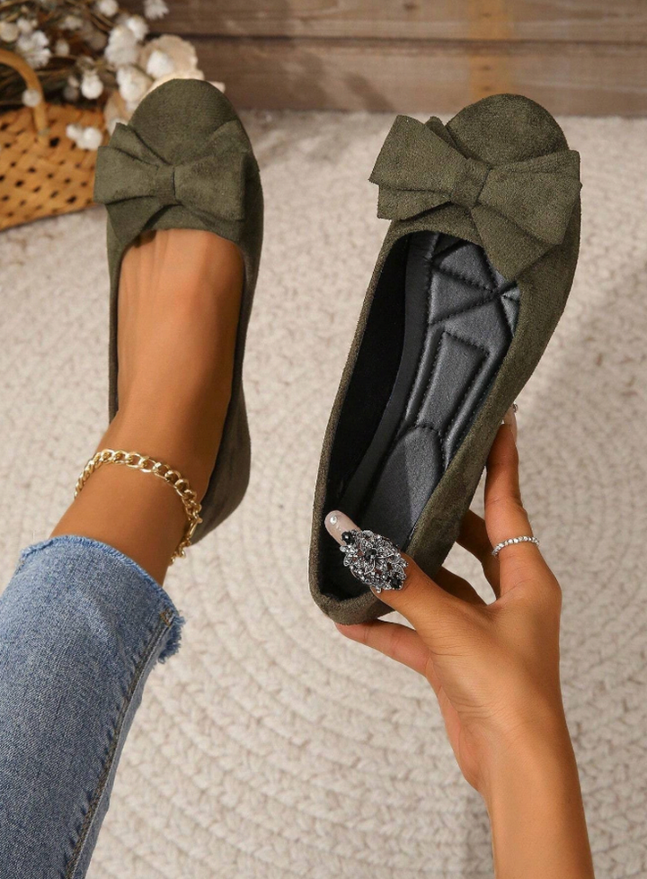 Abigail | Dames Slip-On Schoenen met Strikaccent