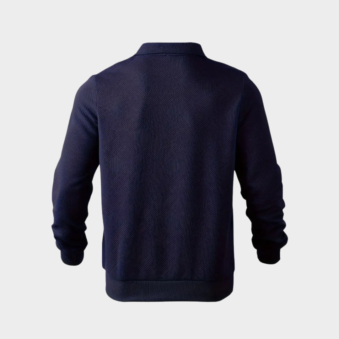 Garrett | Heren Casual Gebreide Pullover met Ritssluiting