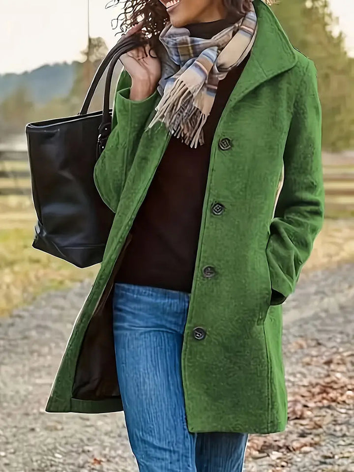 Estrella | Dame Winter Knopen Jas Klassieke Stijl