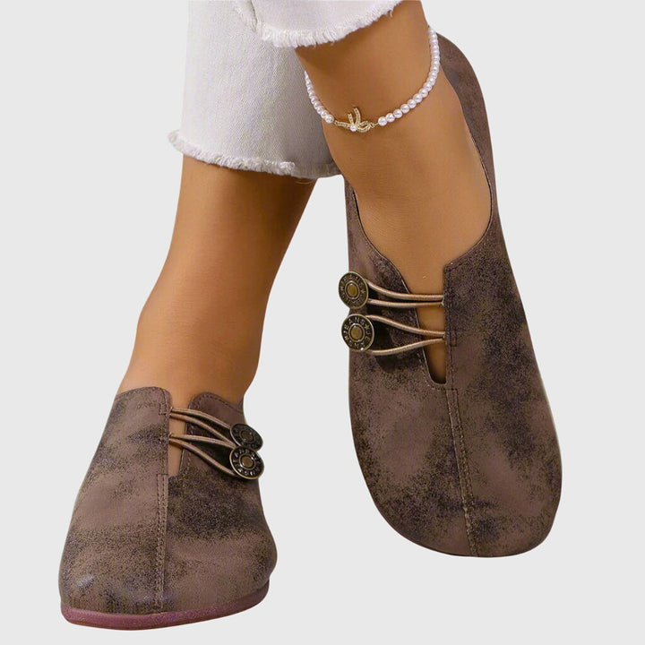 Andrea | Dames stijlvolle elegante comfortabele instap flats