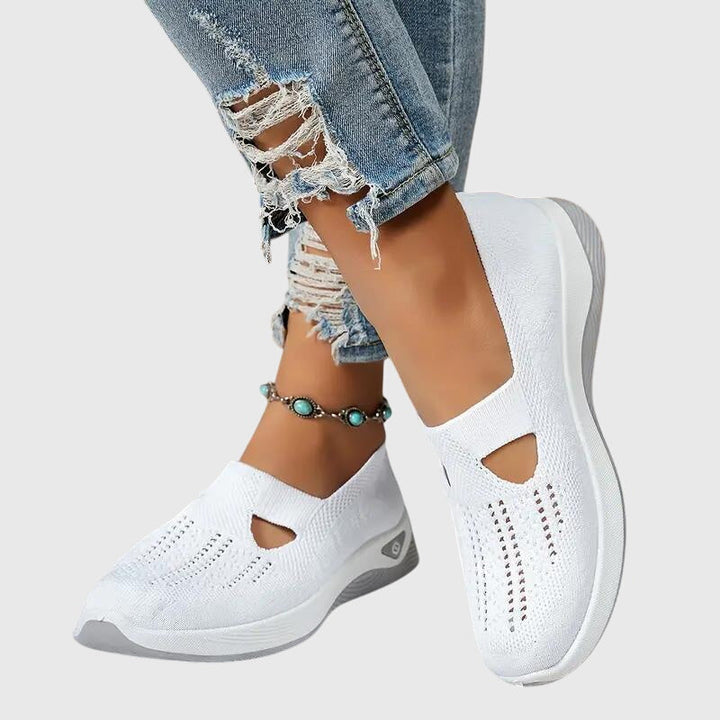 Tessa | Dames Ademend Instap Gebreide Sneakers