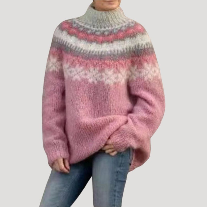 Jacqueline | Dames Lente Geprint Gebreide Trui