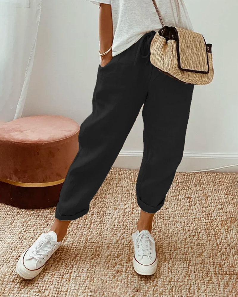 Emma | Dames Casual Broek met Losse Pasvorm