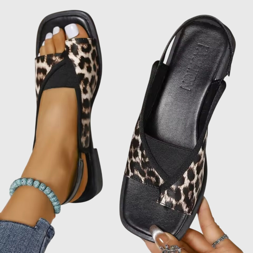 Kailani | Dames Platte Sandalen met Contrastbandjes