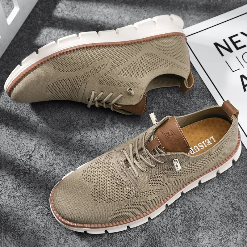 Bennett | Heren Veters Gebreide Zool Casual Schoenen