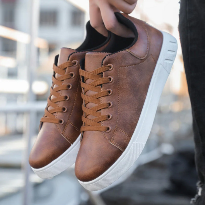 Troy | Heren Klassieke Vetersluiting Lage Sneakers