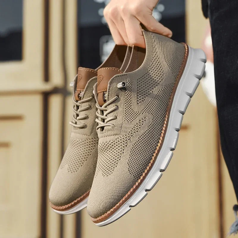 Bennett | Heren Veters Gebreide Zool Casual Schoenen