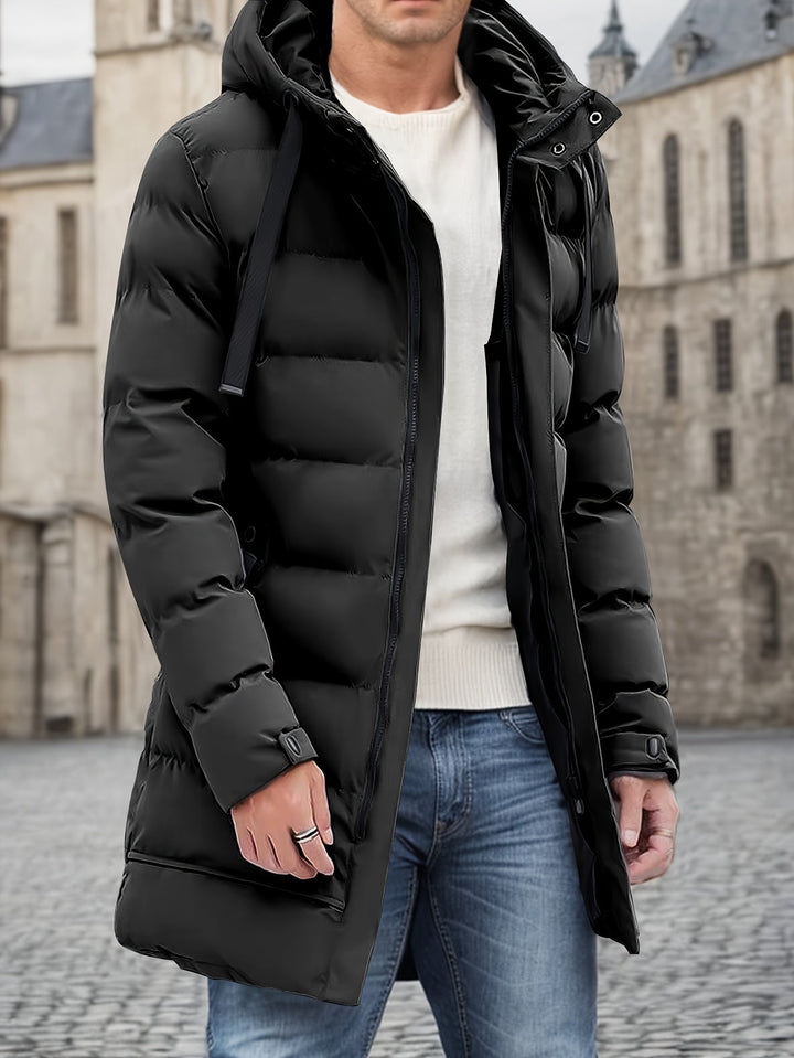 Adam | Heren Hooded Lange Puffer Winterjas