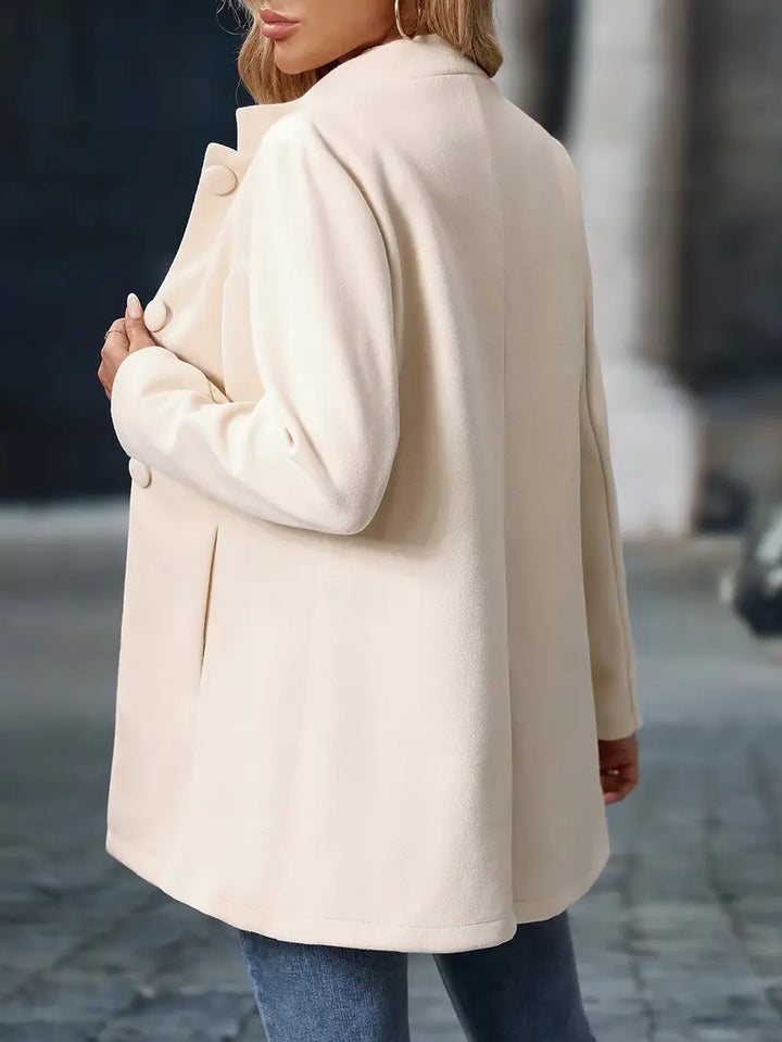 Athena | Dames Lange Herfstjas met Knoopsluiting